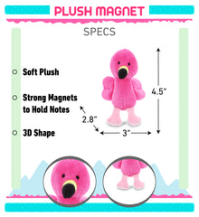 PLUSH MAGNET - FLAMINGO