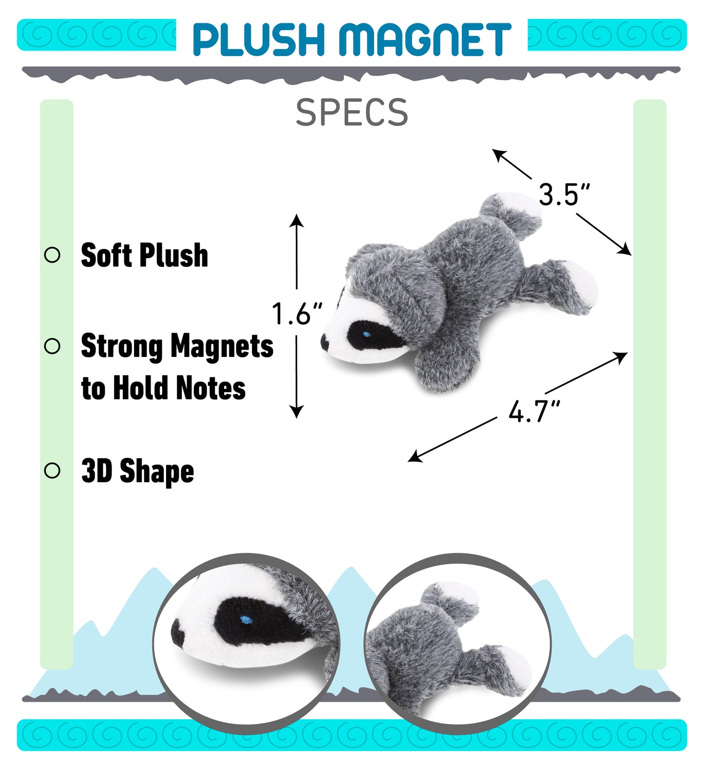 PLUSH MAGNET - SLOTH