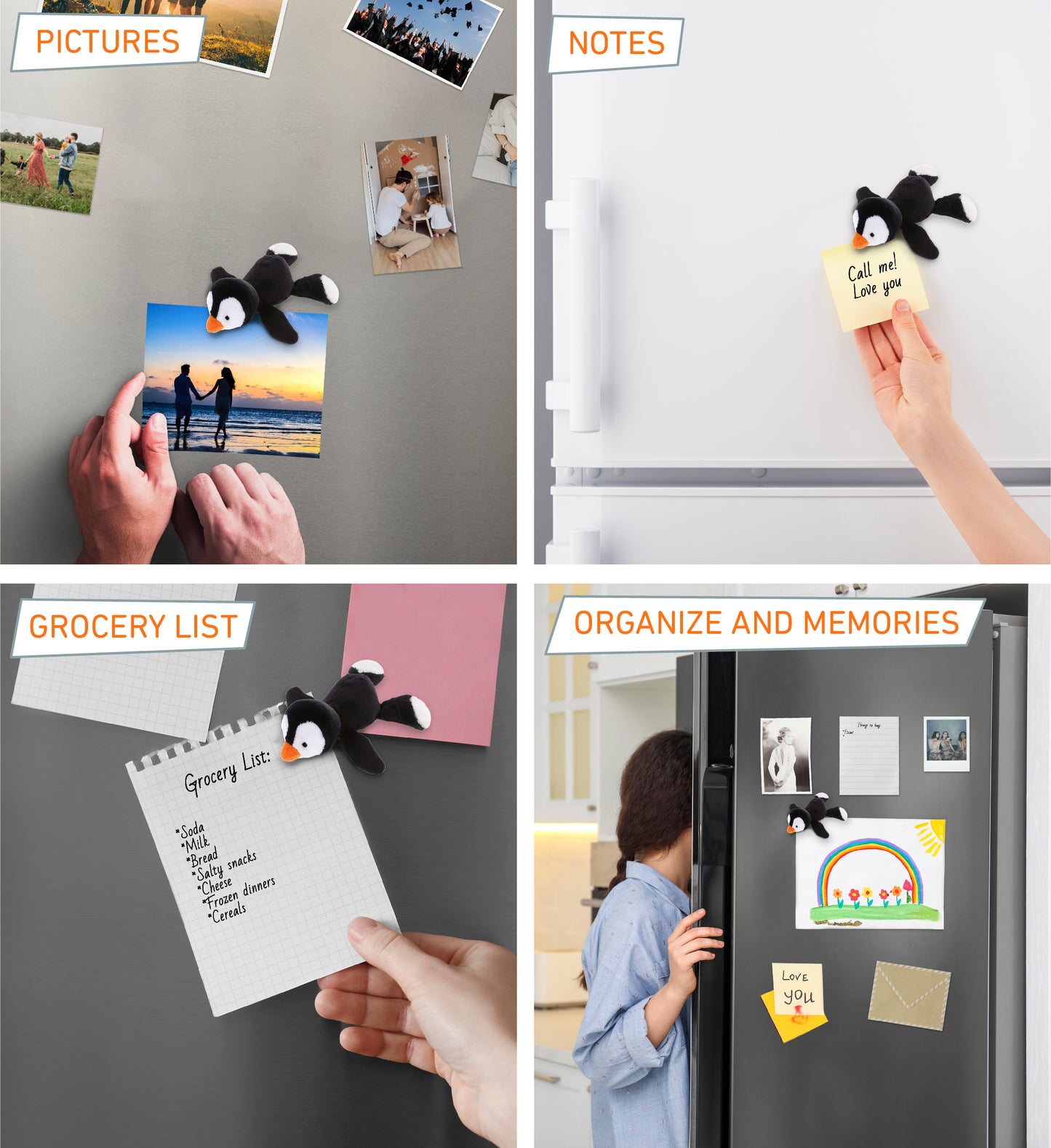 PLUSH MAGNET - PENGUIN
