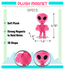 PLUSH MAGNET - PINK ALIEN