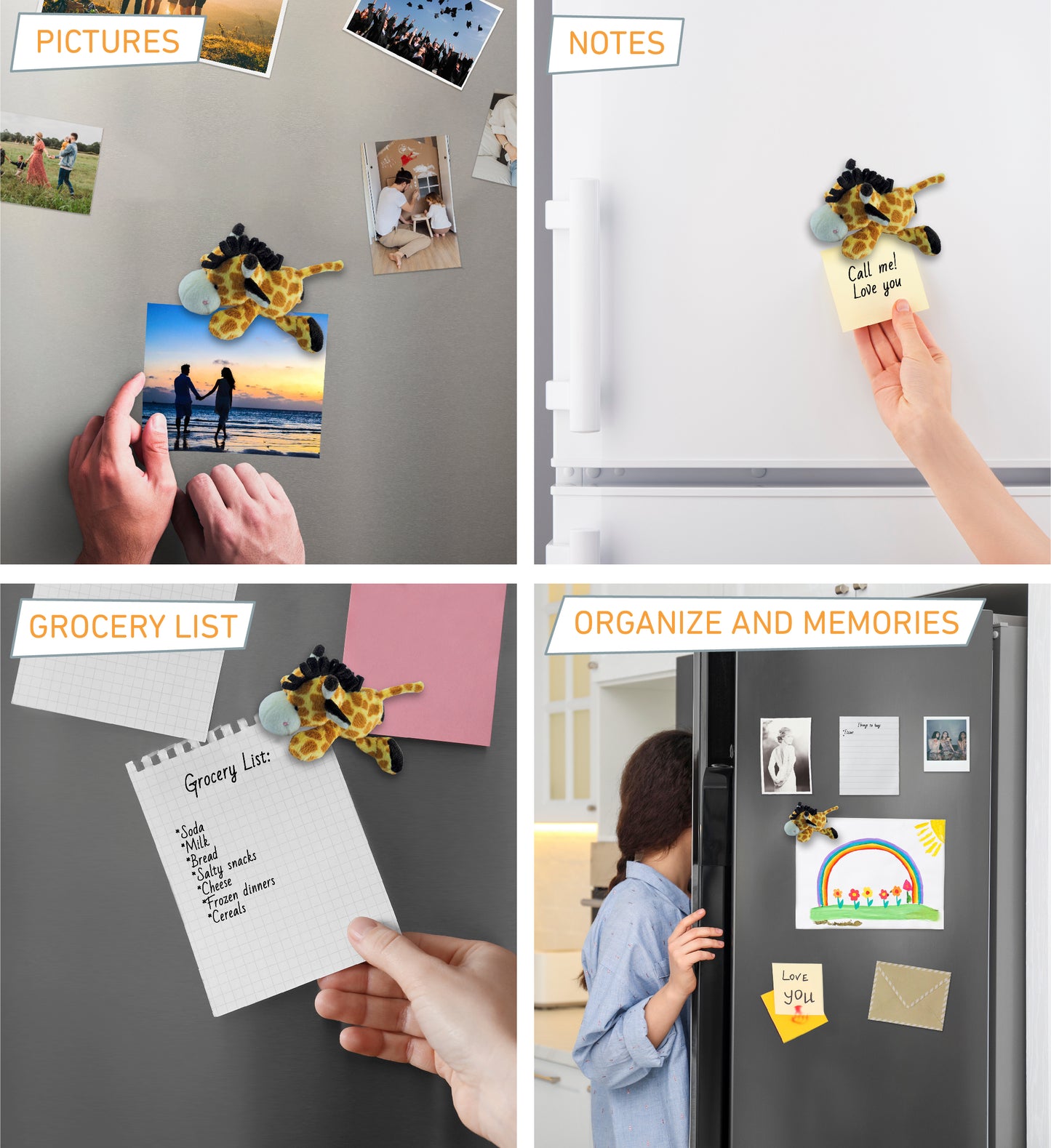 PLUSH MAGNET - GIRAFFE