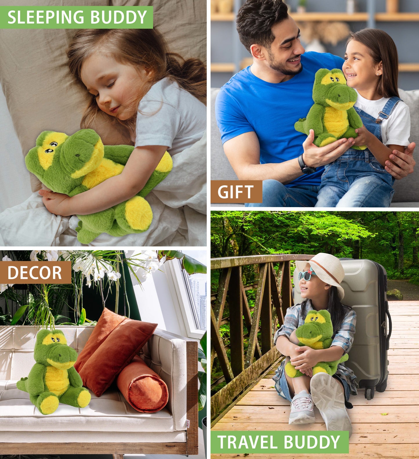 ECO FRIENDLY SUPER-SOFT PLUSH - ALLIGATOR 9"