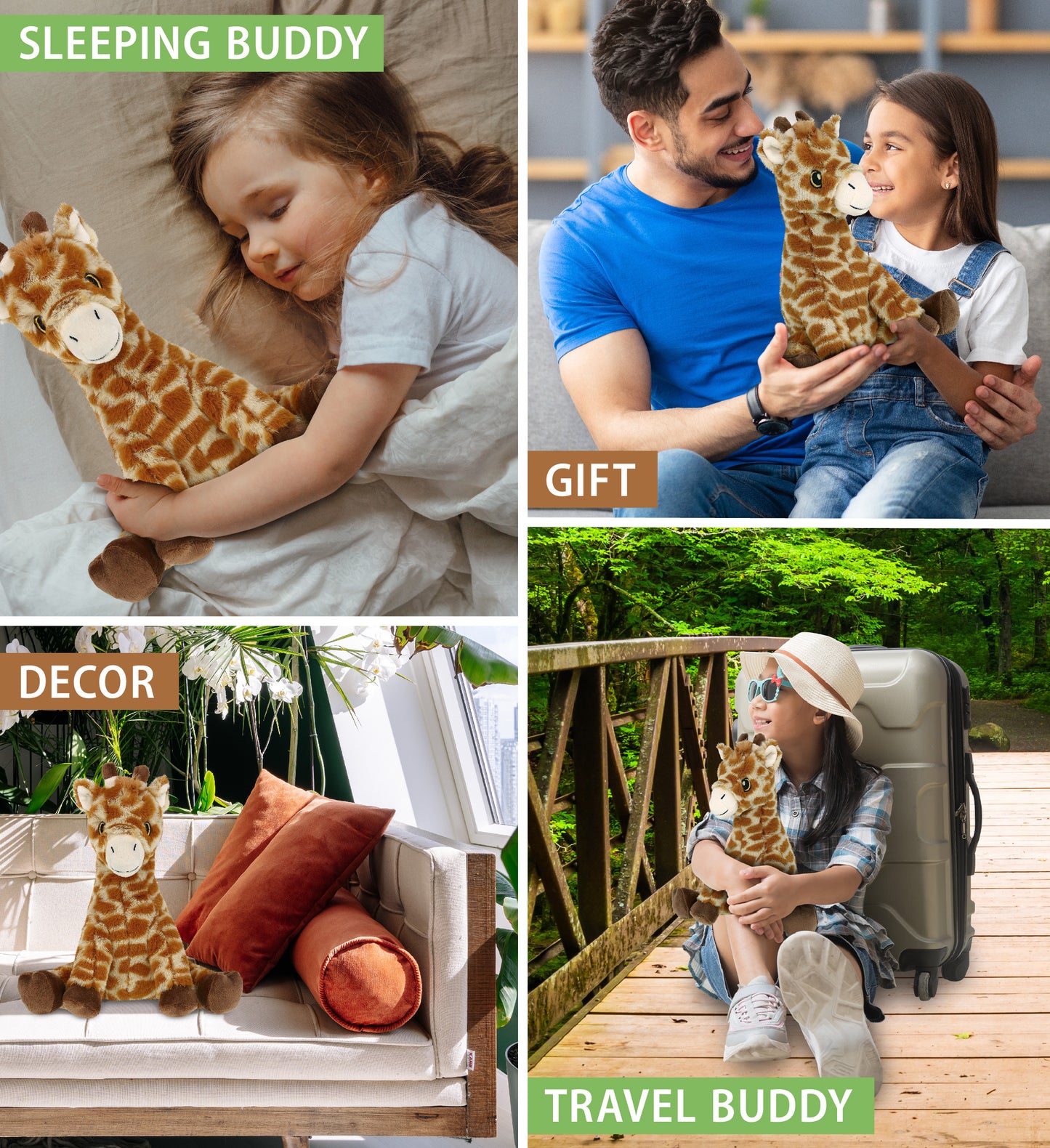 ECO FRIENDLY SUPER-SOFT PLUSH - GIRAFFE 10"