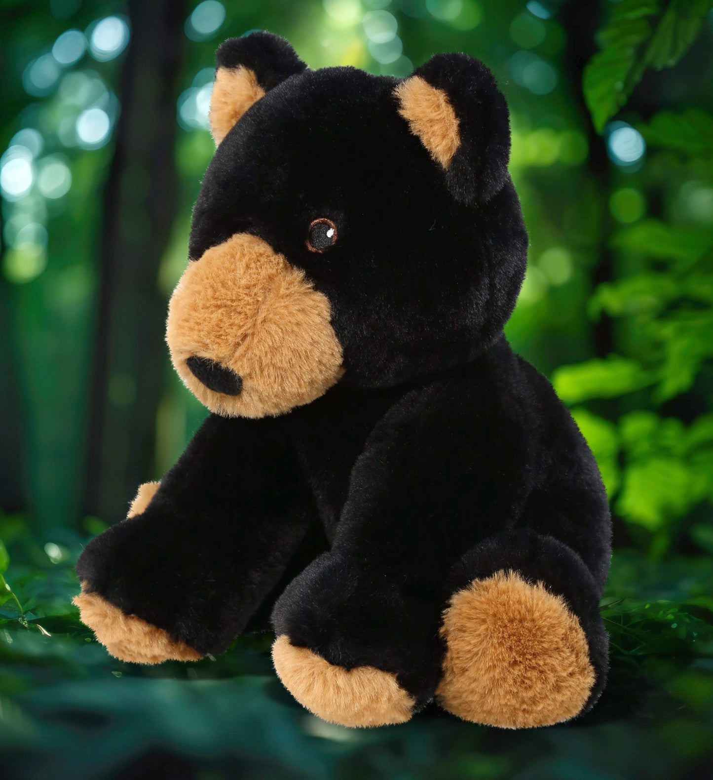 ECO FRIENDLY SUPER-SOFT PLUSH - BLACK BEAR 9"