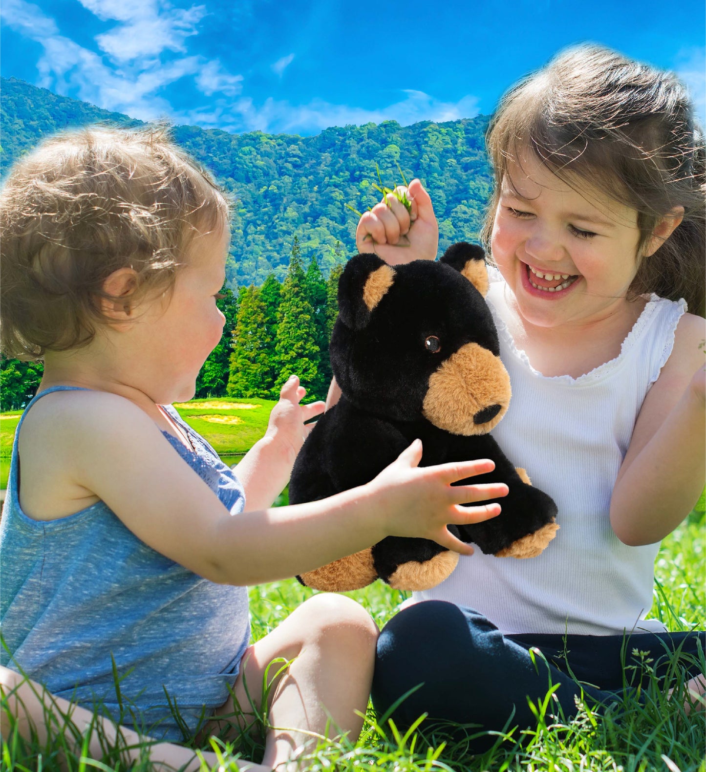 ECO FRIENDLY SUPER-SOFT PLUSH - BLACK BEAR 9"