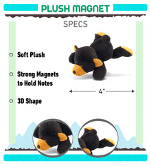 PLUSH MAGNET - BLACK BEAR