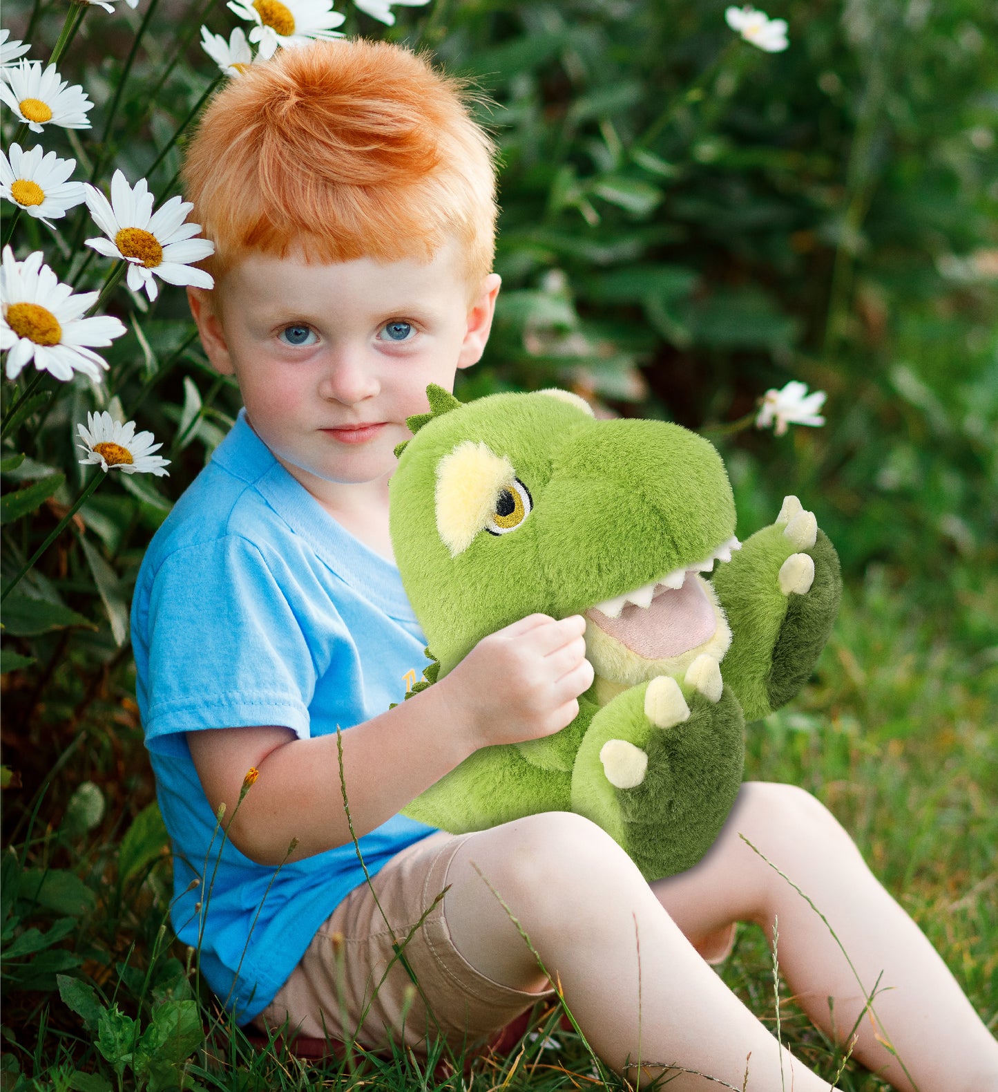 ECO FRIENDLY SUPER-SOFT PLUSH - T-REX DINOSAUR 9"