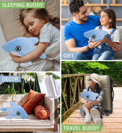 ECO FRIENDLY SUPER-SOFT PLUSH - DOLPHIN 13.5"