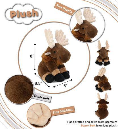 SUPER-SOFT PLUSH - FLOPPY MOOSE 12"
