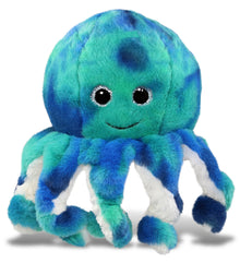 SUPER-SOFT PLUSH - BLUE TIE-DYE OCTOPUS 10"