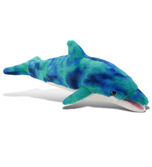 SUPER-SOFT PLUSH - BLUE TIE-DYE DOLPHIN 18"