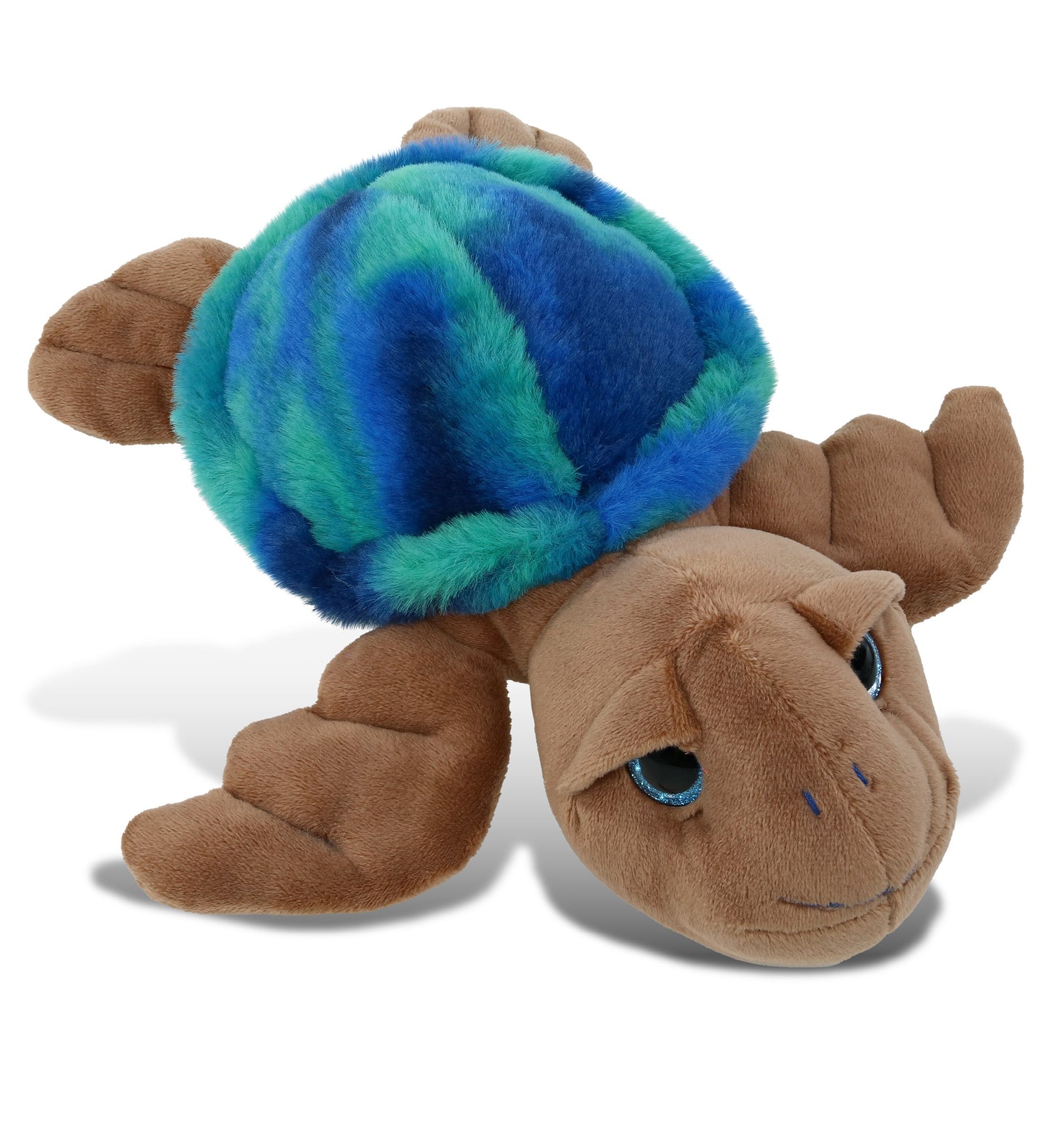 SUPER-SOFT PLUSH - BLUE TIE-DYE BROWN SEA TURTLE10"