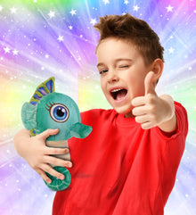 PLUSH BUDDIES - GREEN SEAHORSE