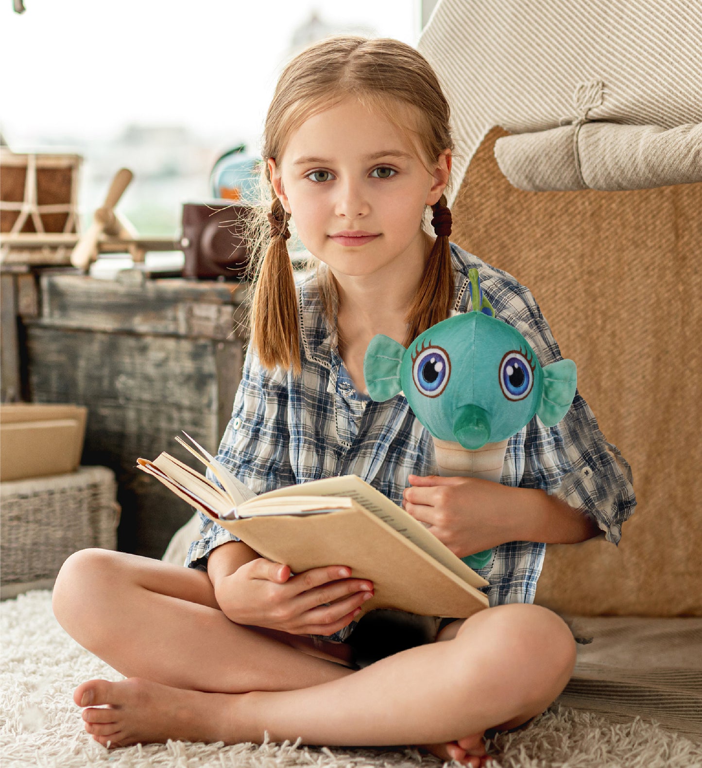 PLUSH BUDDIES - GREEN SEAHORSE