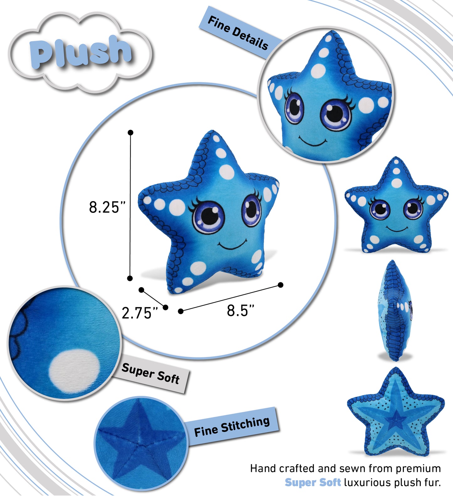 PLUSH BUDDIES - BLUE STARFISH