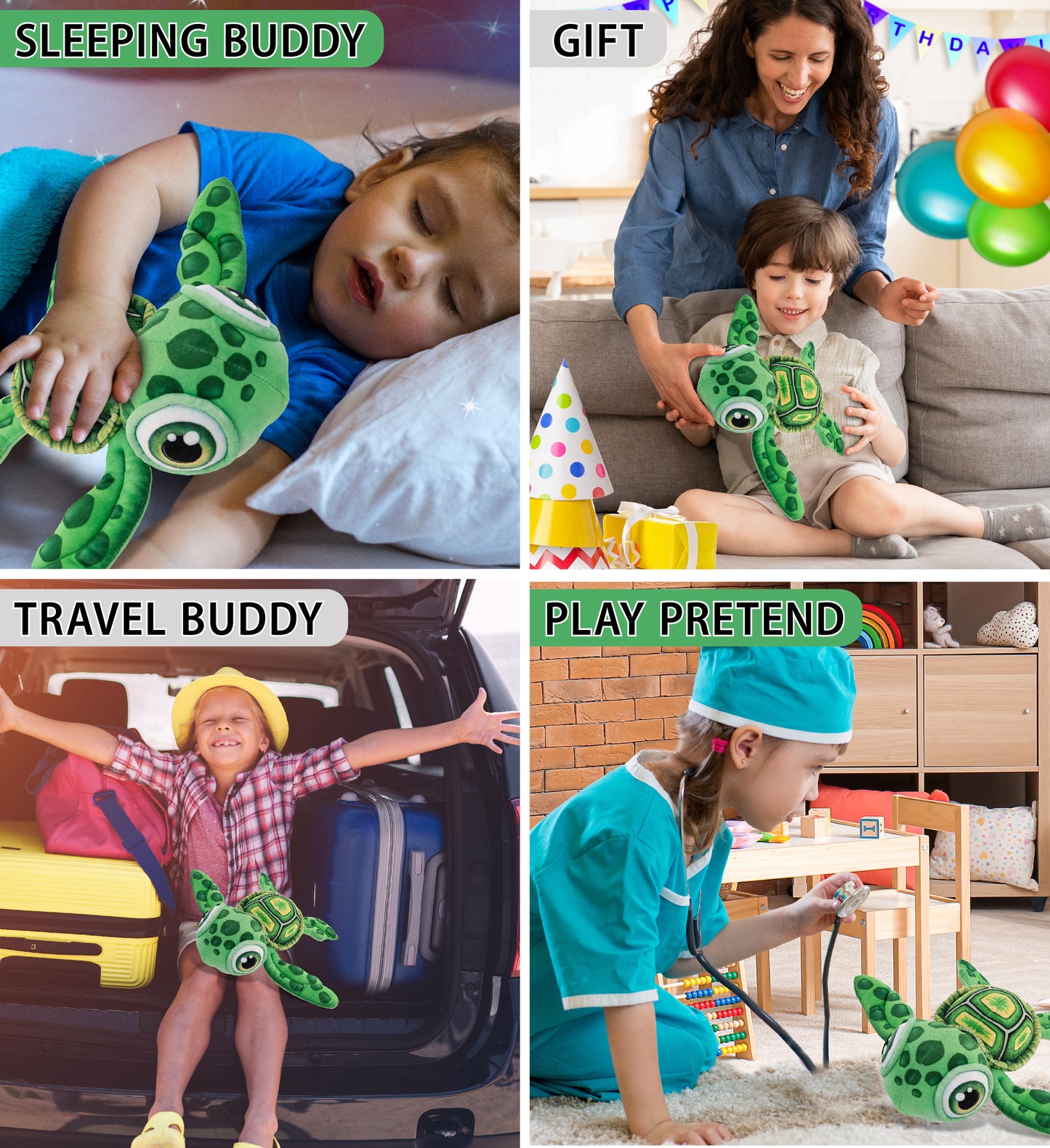 PLUSH BUDDIES - GREEN SEA TURTLE