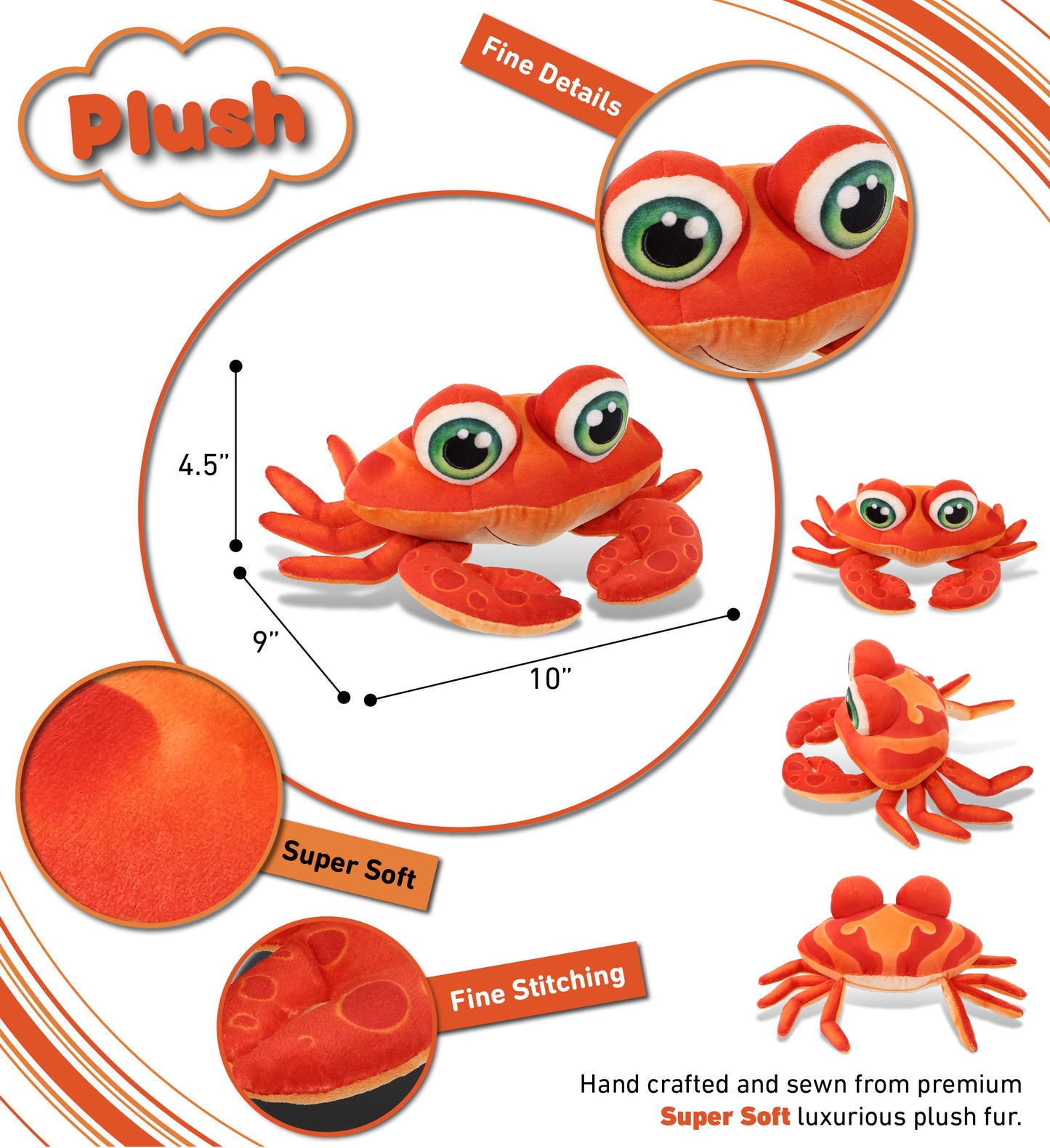 PLUSH BUDDIES - RED CRAB