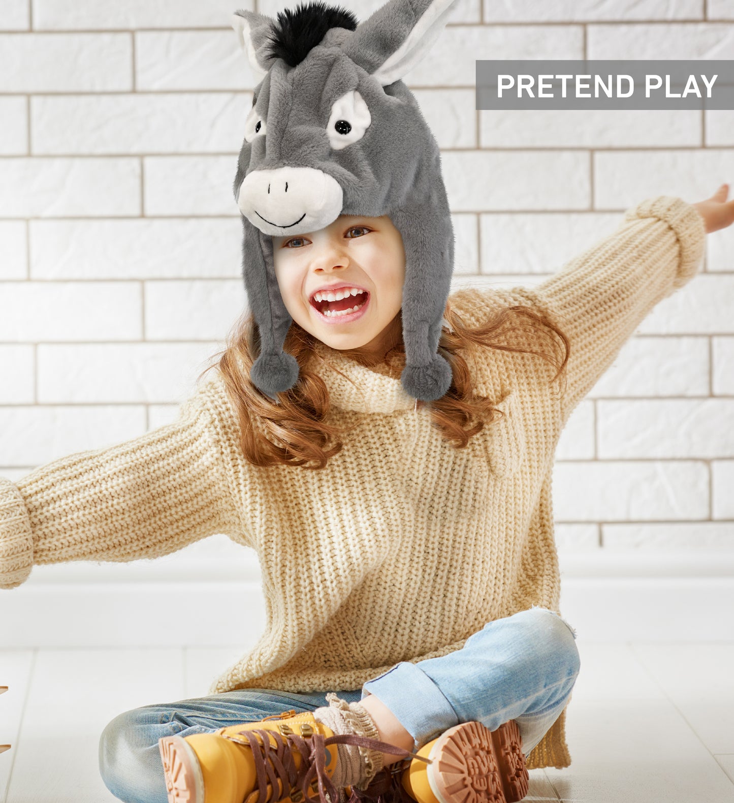 SUPER-SOFT PLUSH HAT - DONKEY