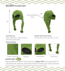 SUPER-SOFT PLUSH HAT - ALIEN
