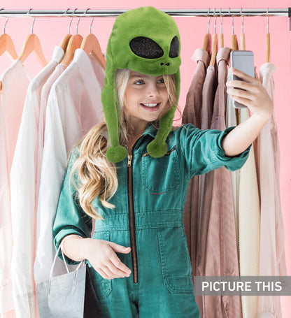 SUPER-SOFT PLUSH HAT - ALIEN