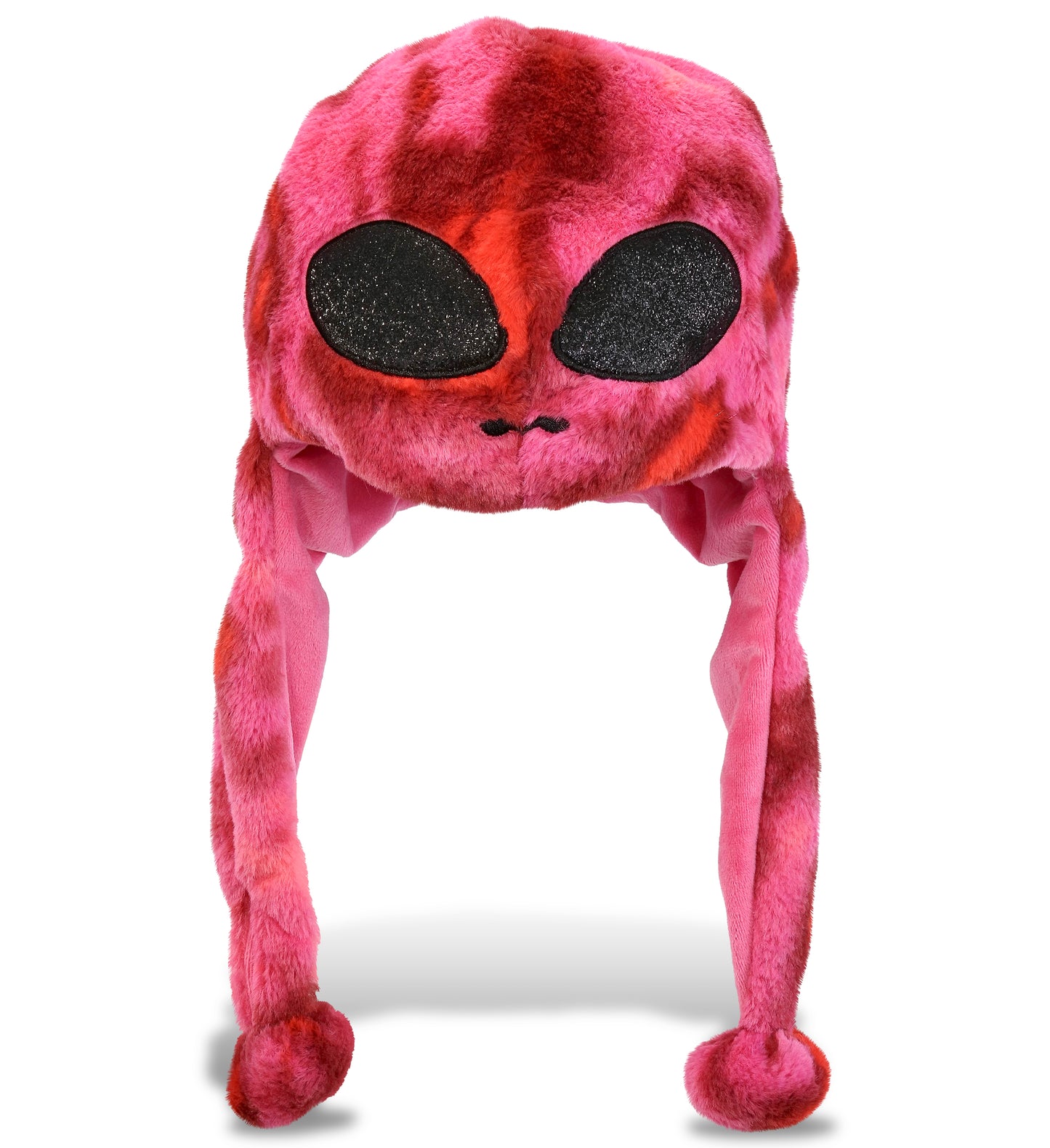 SUPER-SOFT PLUSH HAT - PINK TIE-DYE ALIEN