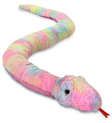 SUPER-SOFT PLUSH - RAINBOW SNAKE 60"