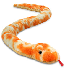 SUPER-SOFT PLUSH - ORANGE TIE-DYE SNAKE 60"