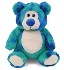 SUPER-SOFT PLUSH - BLUE TIE-DYE BEAR 9"