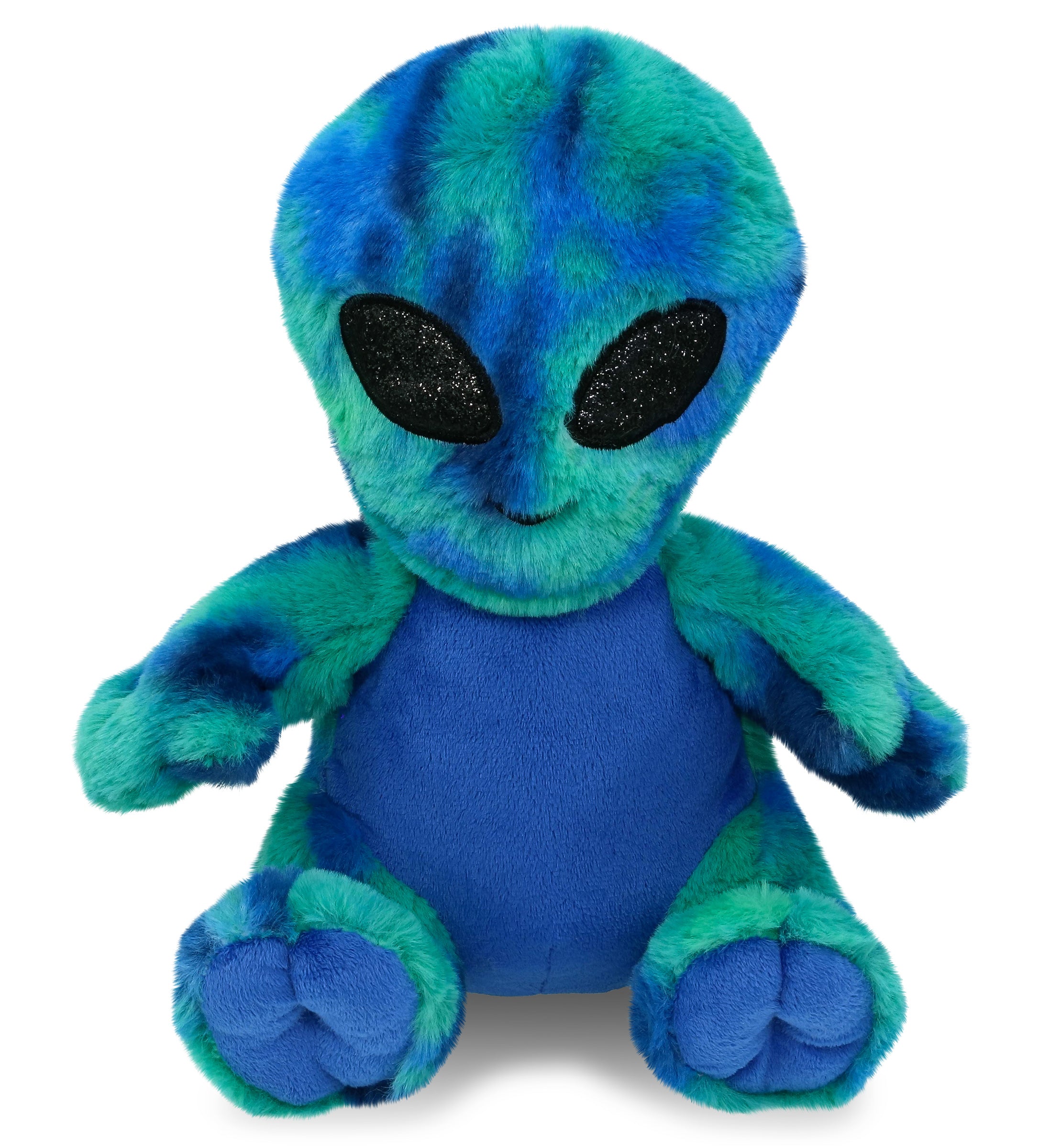 SUPER-SOFT PLUSH - BLUE TIE-DYE ALIEN 9"