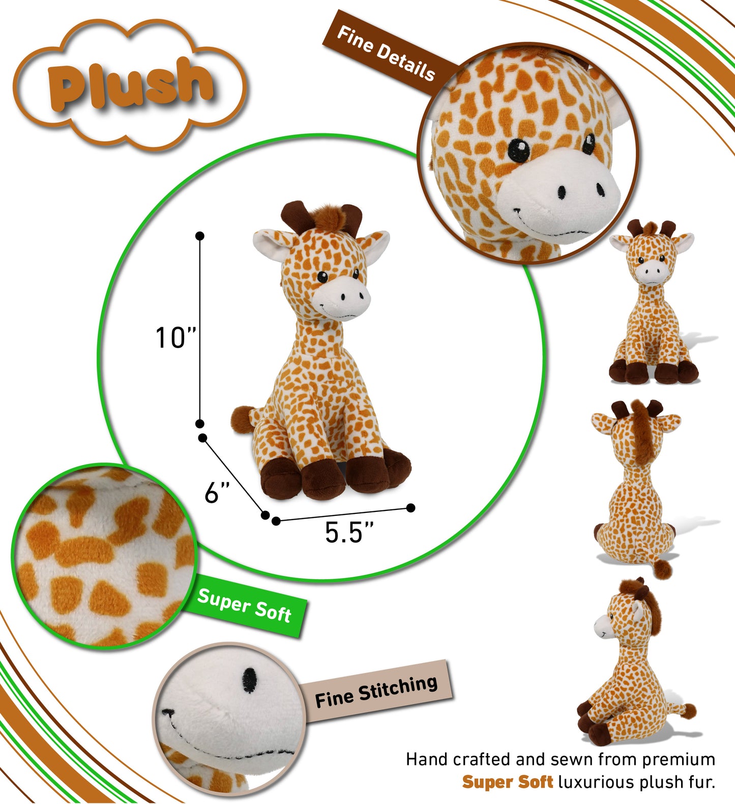 PLUSH - GIRAFFE 10"