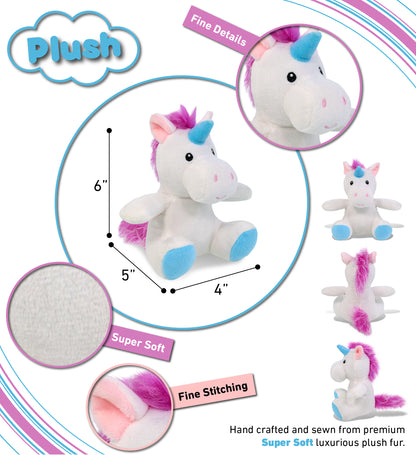 6" PLUSH - UNICORN
