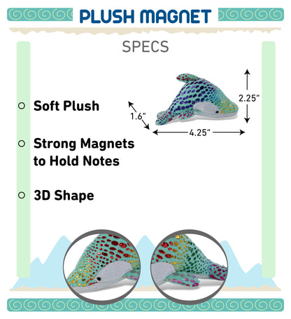 PLUSH MAGNET - DOLPHIN