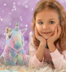 SUPER-SOFT PLUSH - FLOPPY RAINBOW UNICORN