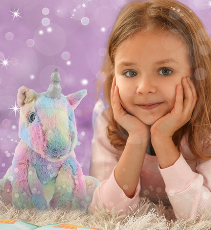 SUPER-SOFT PLUSH - FLOPPY RAINBOW UNICORN