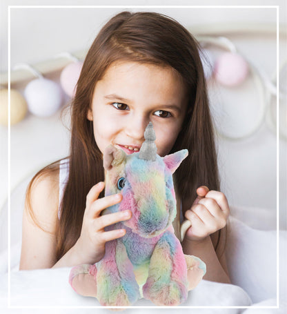 SUPER-SOFT PLUSH - FLOPPY RAINBOW UNICORN