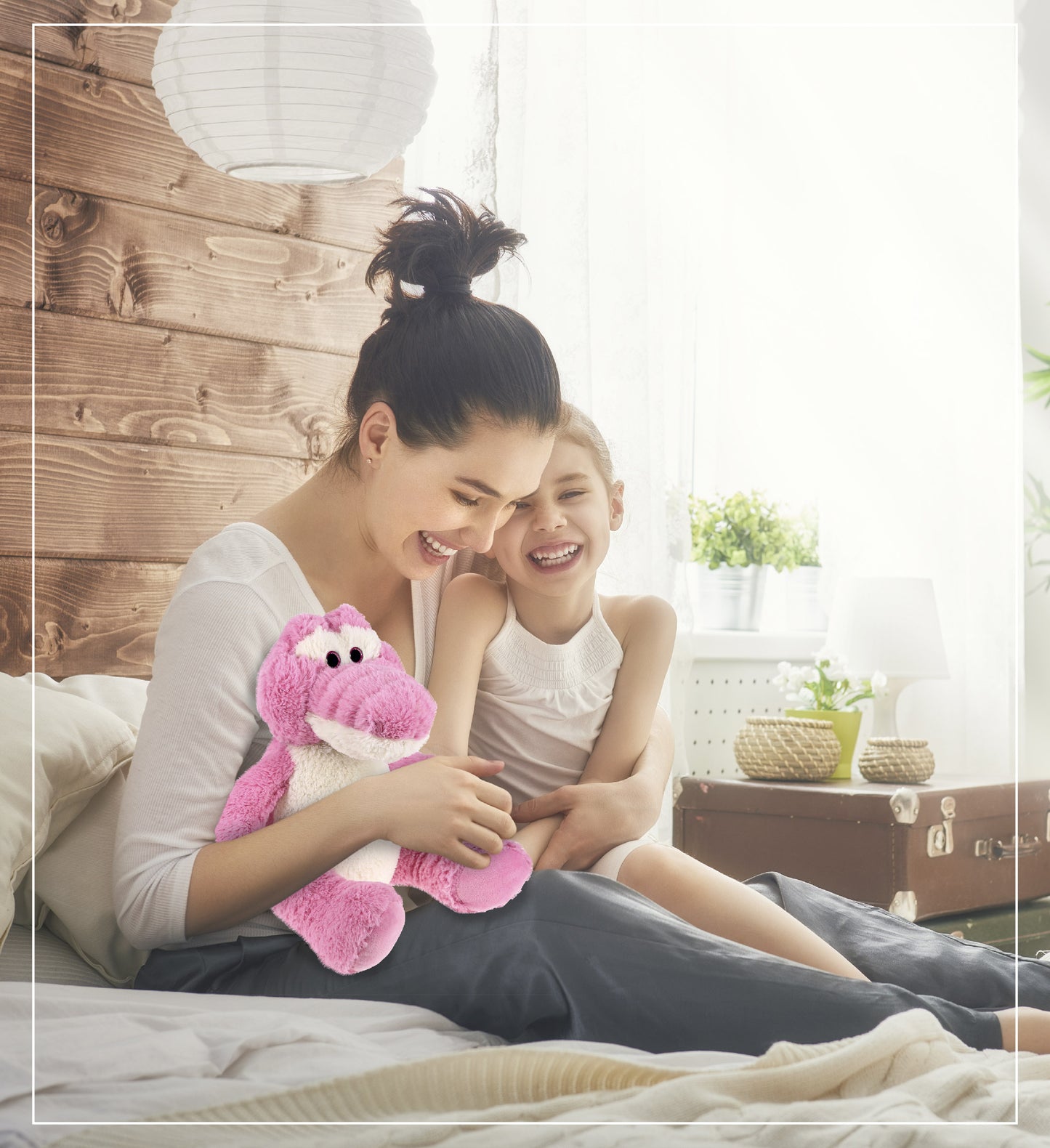 SUPER-SOFT PLUSH - SITTING PINK ALLIGATOR