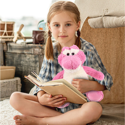 SUPER-SOFT PLUSH - SITTING PINK ALLIGATOR