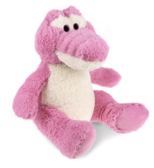 SUPER-SOFT PLUSH - SITTING PINK ALLIGATOR