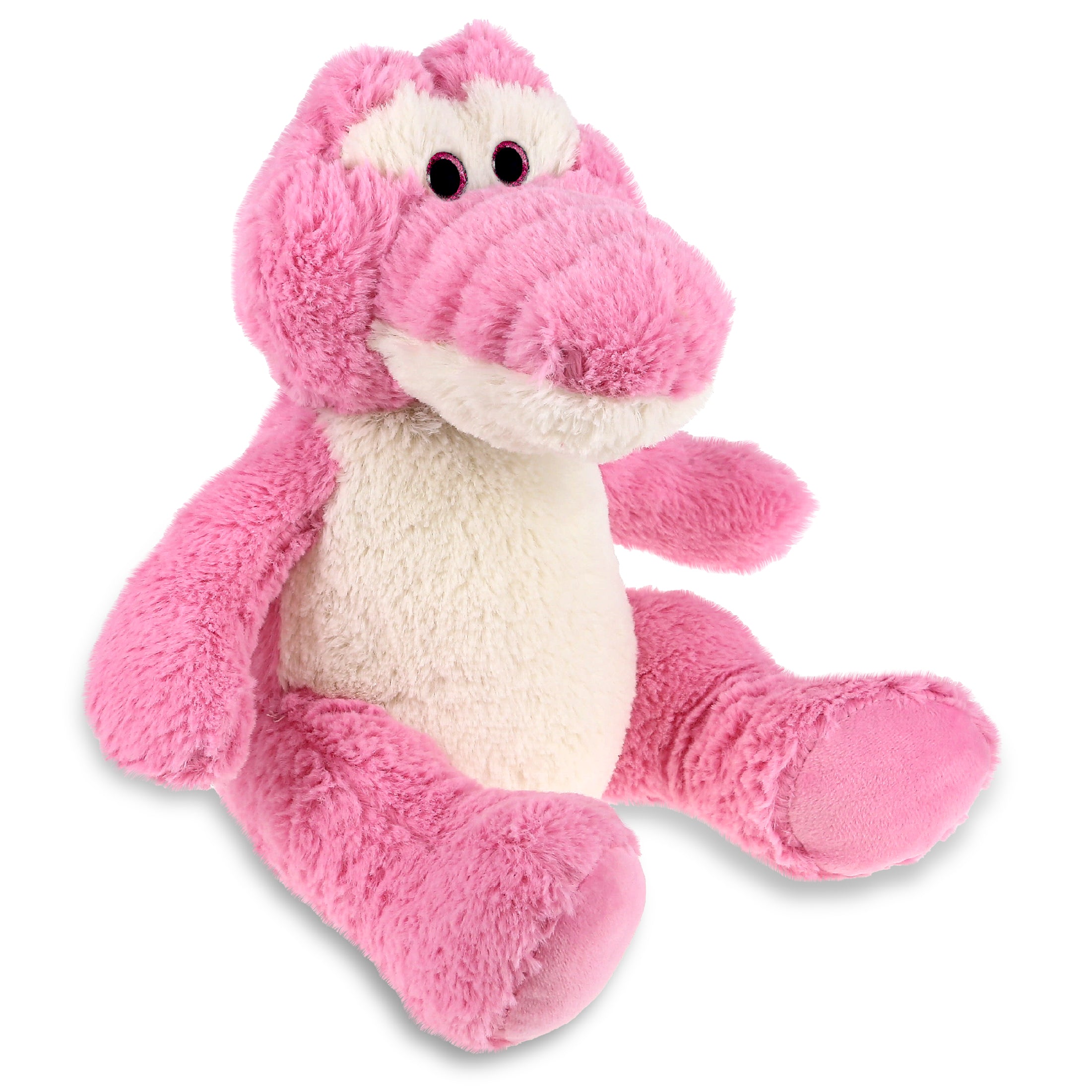 SUPER-SOFT PLUSH - SITTING PINK ALLIGATOR