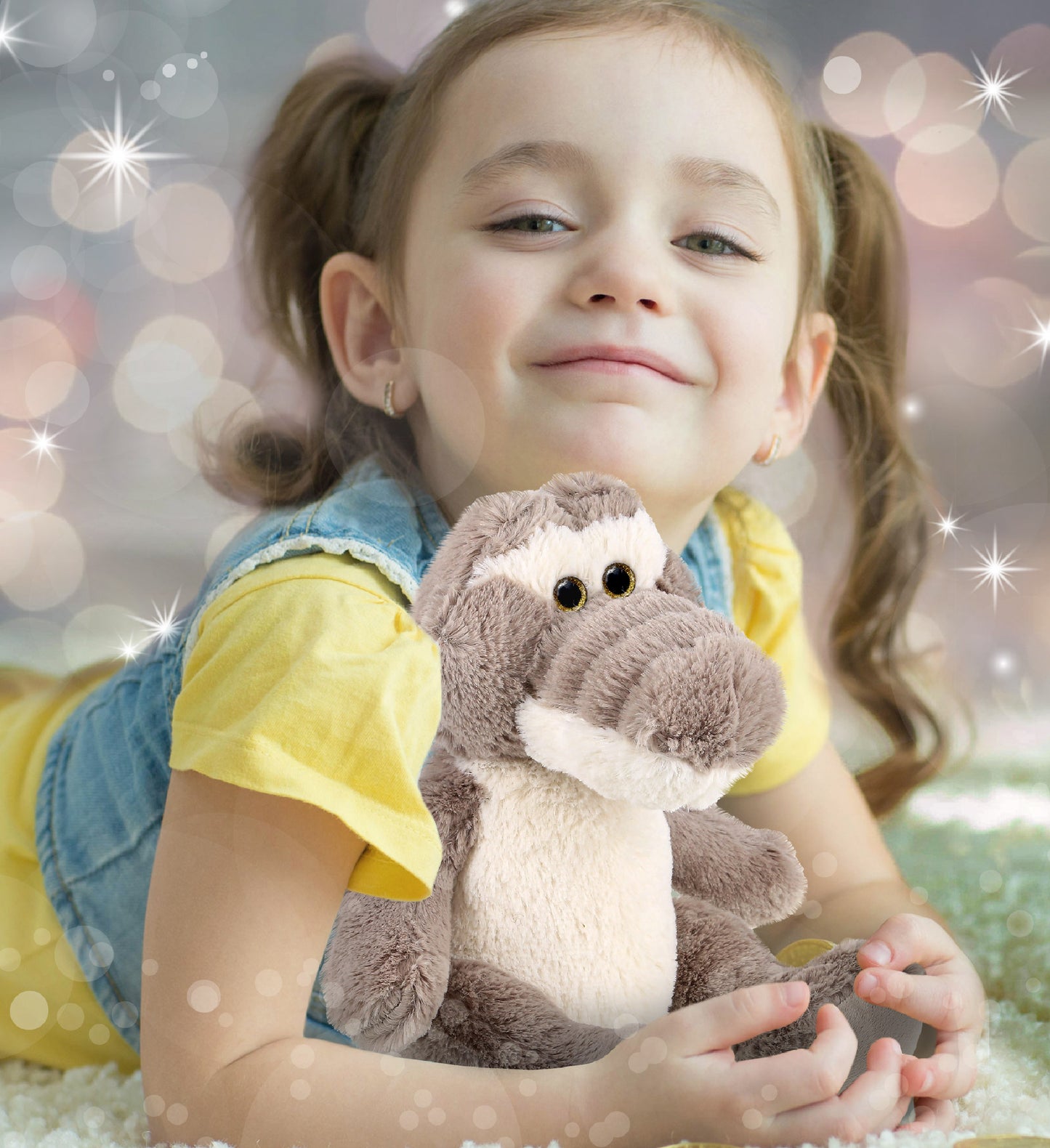 SUPER-SOFT PLUSH - SITTING GREY ALLIGATOR