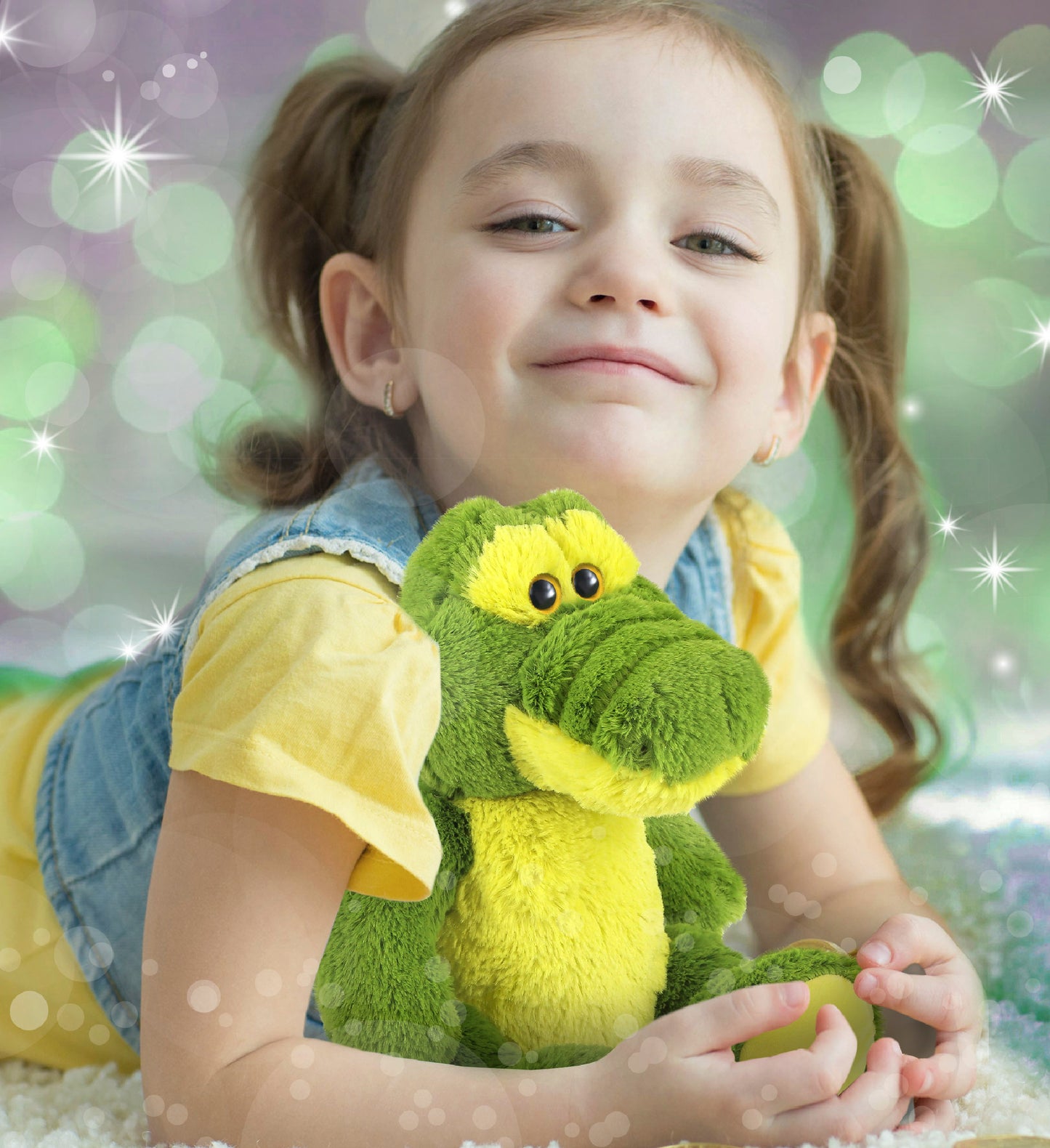 SUPER-SOFT PLUSH - SITTING GREEN ALLIGATOR