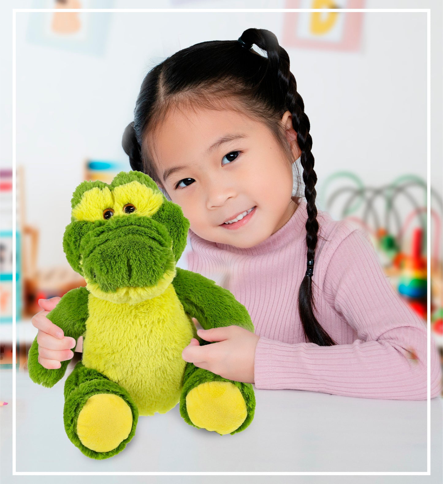 SUPER-SOFT PLUSH - SITTING GREEN ALLIGATOR