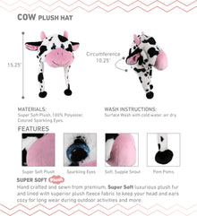 SUPER SOFT PLUSH HAT - COW
