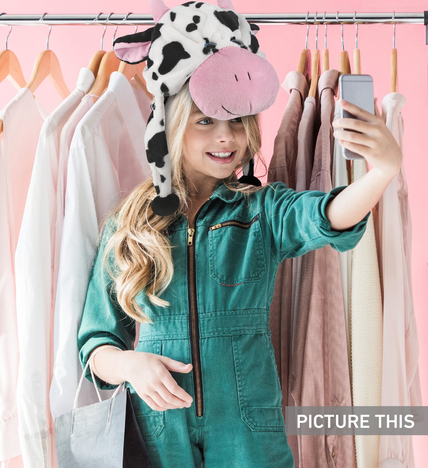 SUPER SOFT PLUSH HAT - COW