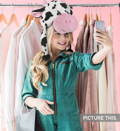 SUPER SOFT PLUSH HAT - COW