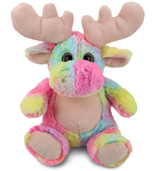 SUPER-SOFT PLUSH - RAINBOW MOOSE 9"