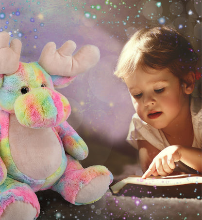 SUPER-SOFT PLUSH - RAINBOW MOOSE XL 15"