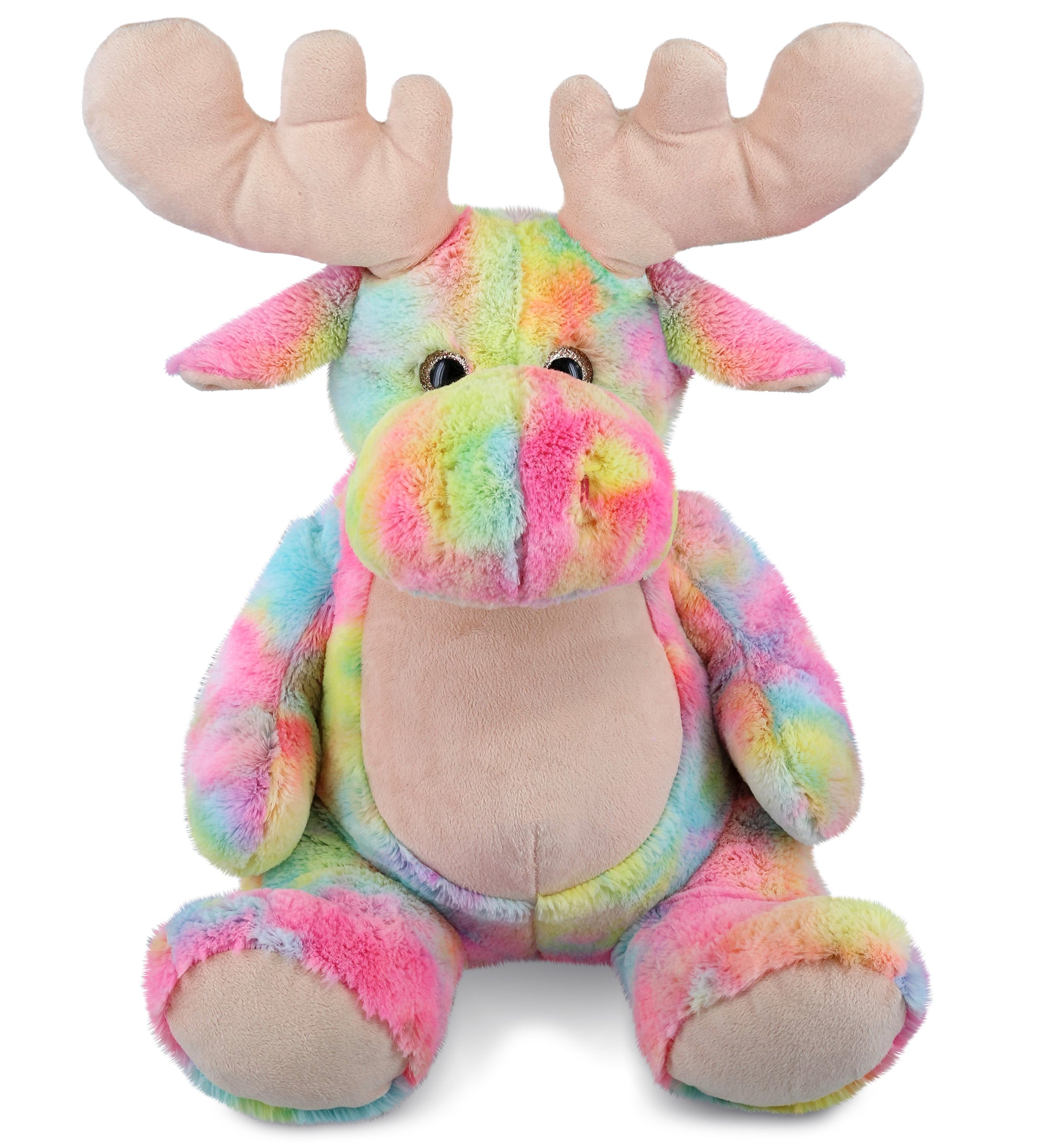 SUPER-SOFT PLUSH - RAINBOW MOOSE XL 15"
