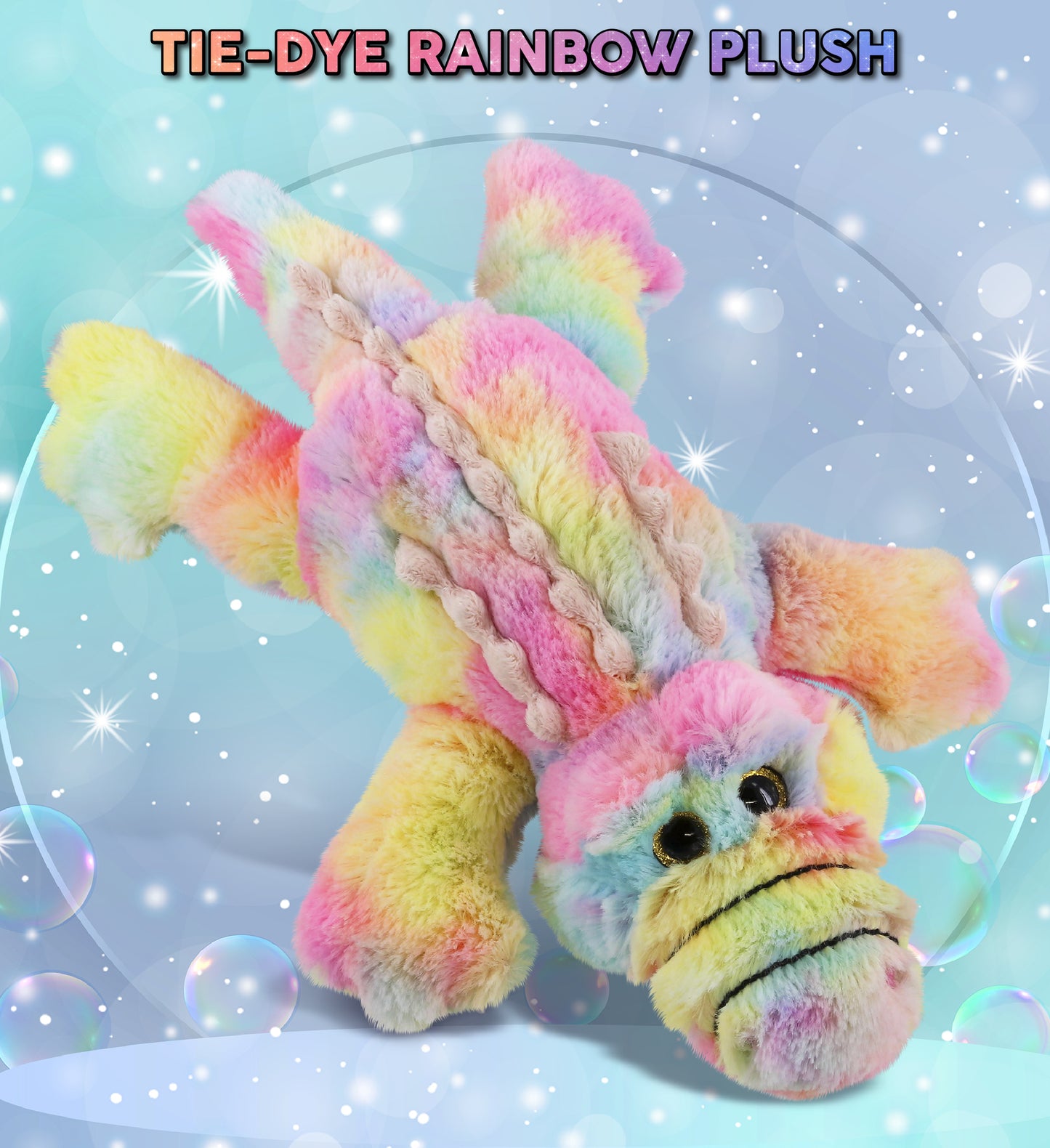 SUPER-SOFT PLUSH - RAINBOW ALLIGATOR SMALL 12"