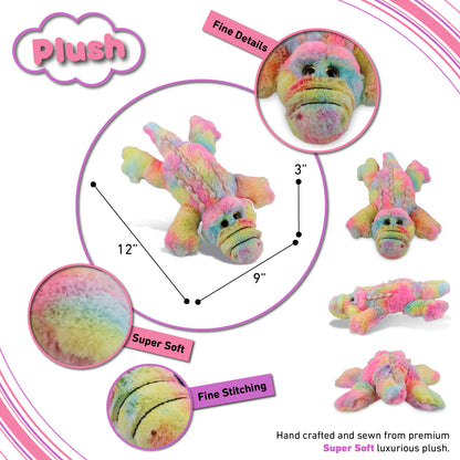 SUPER-SOFT PLUSH - RAINBOW ALLIGATOR SMALL 12"